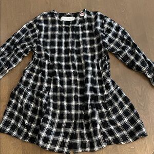 Zara Monochrome Checkered dress